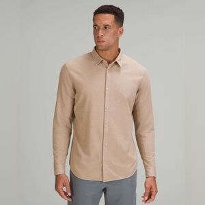 Lululemon Commission Long Sleeve Shirt Cafe Au Lait Enzyme Dye size Small